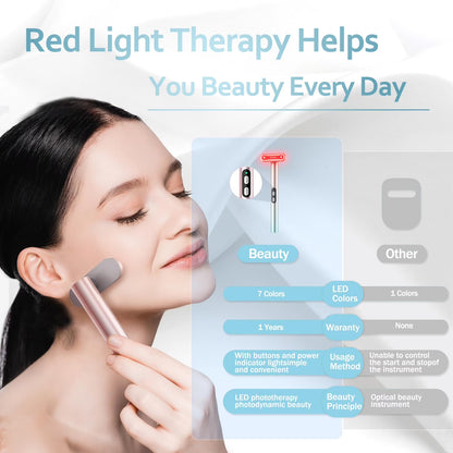 Vibrating Electric Facial & Neck Massager with 90° Rotating Head & Type-C Charging Cable