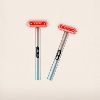 Vibrating Electric Facial & Neck Massager with 90° Rotating Head & Type-C Charging Cable